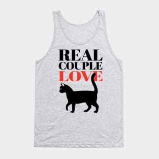 Real Couple Love Cat Tank Top